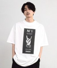 RATTLE TRAP/【CHAOTIC】別注メロイックサインプリントオーバーサイズTシャツ/508388675