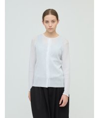 mizuiro ind/mizuiro ind クルーネックリブカーディガン/508388678
