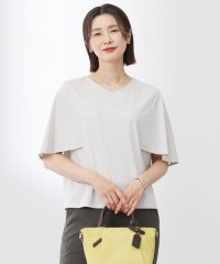 J.PRESS LADIES（LARGE SIZE）/【洗える・接触冷感】プレーティングジャージー ケープ風 カットソー/508209832