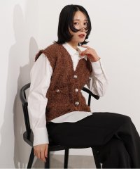 N Natural Beauty Basic/Vネックニットジレ/508373442