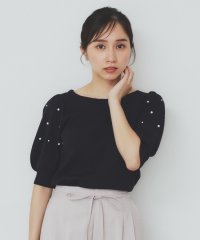 index/インデックス index ドライタッチ パール調パフスリーブニット【洗濯機可・UVケア・抗ピリング・接触冷感】/508388471
