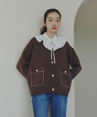 N Natural Beauty Basic/ダブルフリルネックブラウス/508389325