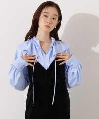 N Natural Beauty Basic/ダブルフリルネックブラウス/508389325