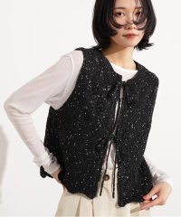 N Natural Beauty Basic/ラメネップ透かし編みジレ/508389337