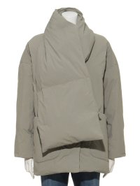 THE SHOP TK(Women)/ザ ショップ ティーケー (ウィメン) THE SHOP TK(Women) マフラー付中綿ノーカラーブルゾン/507045933