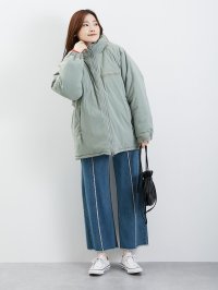 THE SHOP TK(Women)/ザ ショップ ティーケー (ウィメン) THE SHOP TK(Women) 中綿フーデットブルゾン/507045937