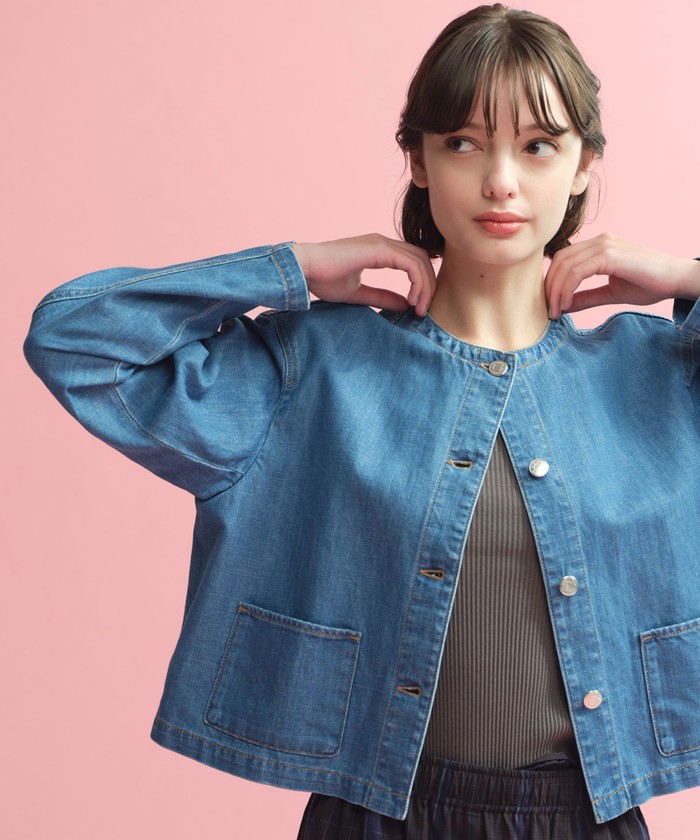 マッキントッシュフィロソフィー デニムジャケット　生デニム mackintosh セール】コットンリネンデニムジャケット（デニムジャケット