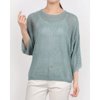 STYLEBLOCK/スタイルブロック STYLEBLOCK 7分袖透かし編みニット/508381860