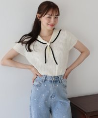 BLUEEAST/ブルーイースト BLUEEAST セーラーカラーボウタイニット/508388686