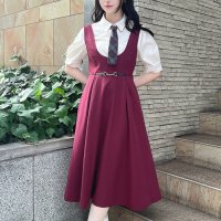 F.i.n.t/フィント F i.n.t チェーンビット使いディープVネックジャンパースカート/508388945