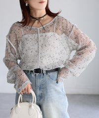 Riberry/リベリー Riberry 前後2WAY透かし編みメッシュニットプルオーバー/508389038