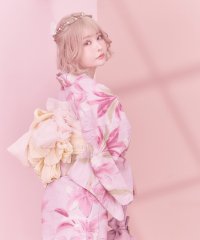 Retica/レティカ Retica 浴衣 白地にニュアンス牡丹 ゆかた3点セット/508389578