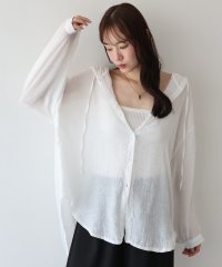 BLUEEAST/ブルーイースト BLUEEAST フード付きシアーシャツ/508389990