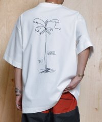 SUNNY SMITH/サニースミス Sunny Smith ウルトラヘビーオンスヤシの木柄両面刺繍Tシャツ/508390219