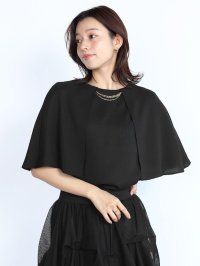 FENNEL/フェンネル FENNEL ネックアクセ付きケープブラウス/508390322