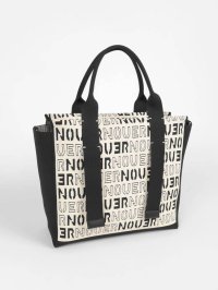 nouer/ヌエール nouer モノトーンロゴトートバッグ/508390339