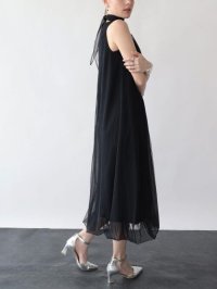 Aga Black/アーガブラック Aga Black チョーカー付チュールワンピース/508390344