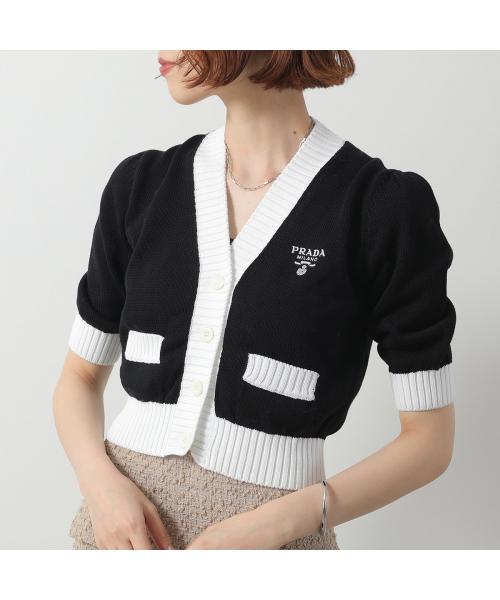PRADA プラダ カーディガン 水色 50(XL位) 4103725L0022 プラダ PRADA PRADA カーディガン P25I04 1ZO5 クロップド丈
