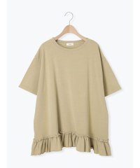 SM2/エスエムツー SM2 ピグメント加工裾フリルチュニックTシャツ/508390549