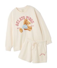 gelato pique/【ONLINE限定】スポーティーベア裏毛プルオーバー＆裏毛ショートパンツセット/508391779