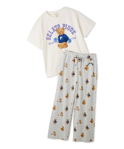 ONLINE限定】スポーティーベアワンポイントTシャツ＆総柄ロング