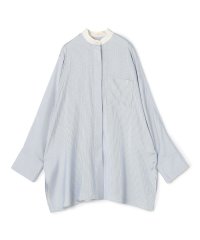 DES PRES/【WEB先行予約】シルクストライプ バンドカラーシャツ/508391907