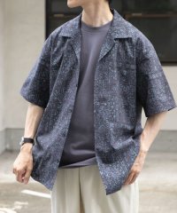 ITEMS URBAN RESEARCH/Batik Print Open Collar shirts/508392413