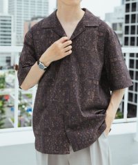ITEMS URBAN RESEARCH/Batik Print Open Collar shirts/508392413