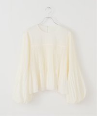 NOBLE/ファジーシフォンプリーツボリュームブラウス/508392601