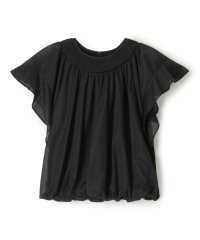 Ballsey/シアートリコット シャーリングネックブラウス/508392716
