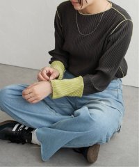 VENCE　EXCHANGE/プリーツ加工配色袖トップス/508319353