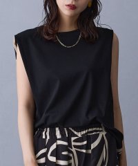NICOLE white/バック柄プリントスリーブレスTシャツ/508331507