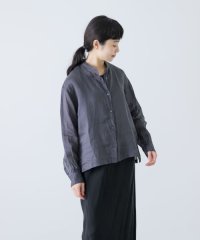 KAGURE/ラミースタンドカラーショートシャツ/508384771