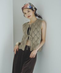 N Natural Beauty Basic/ラメネップ透かし編みジレ/508389337