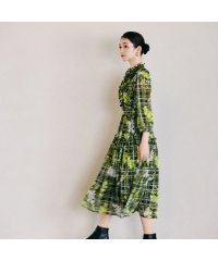 Audie a Muses/フラワーチェックプリントワンピース/508393813