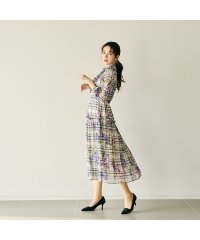 Audie a Muses/フラワーチェックプリントワンピース/508393813