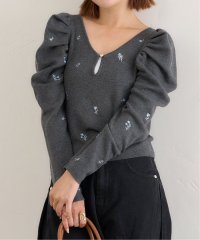 U by Spick&Span/《予約》フラワー刺繍ニットプルオーバー/508393833