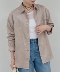 GALLARDAGALANTE/【セットアップ対応】フェイクスエードシャツ/508393995