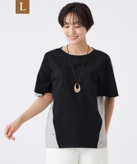 エヴェックス バイ クリツィア　Lサイズ/【L】【マシンウォッシャブル】ストライプジャカードコンビカットソー/508357745
