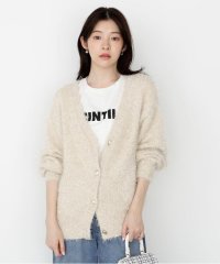 PROPORTION BODY DRESSING/《EDIT COLOGNE》ラメフェザーカーディガン/508392987