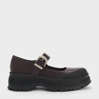 CHARLES & KEITH/Darra ダラ フェイクスエードリジッドソールプラットフォームメリージェーン/508394769