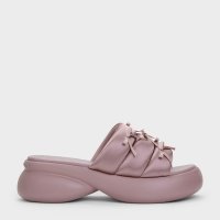 CHARLES & KEITH/リサイクル ポリエステルボウパッフィースポーツサンダル/508394770