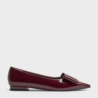 CHARLES & KEITH/Lu ルー パテントレザーボウフラット/508394778