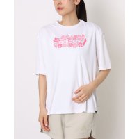 adidas/アディダス adidas レディース 半袖機能Tシャツ W FLOWER リニア LOGO ポリ Tシャツ KD8381/508395094