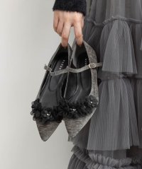 RANDA/ランダ RANDA 3Dフラワーフラットパンプス/508395140