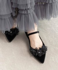 RANDA/ランダ RANDA 3Dフラワーフラットパンプス/508395140