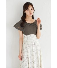 tocco closet/トッコクローゼット tocco closet ビックカラーバックレースアップドッキングワンピース/508395543