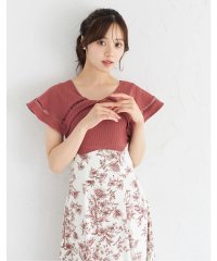tocco closet/トッコクローゼット tocco closet ビックカラーバックレースアップドッキングワンピース/508395543