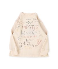 DENIM DUNGAREE/デニムダンガリー DENIM DUNGAREE Waffle Scribble Long Sleeve Tee/508395595