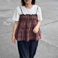 CRB/シーアールビー CRB チェックキャミビスチェTシャツセット/508396700